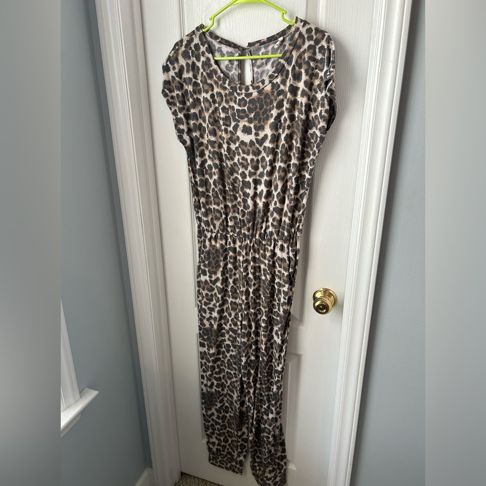 Cheetah Print Jumpsuit